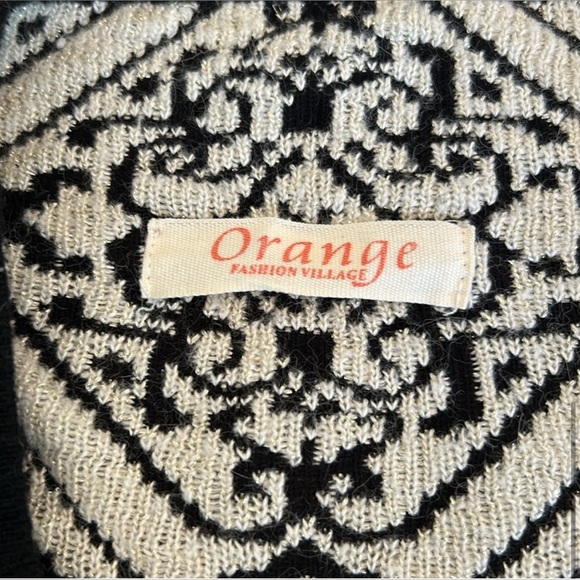 Orange Fashion Village Draped Tapestry Cardigan - Picture 7 of 11